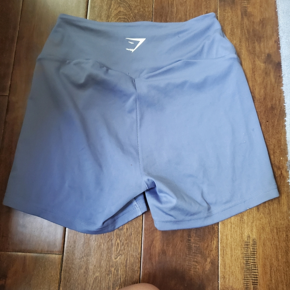 Gym shark shorts size medium women in blue